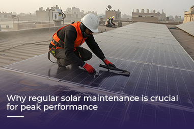 Why regular solar maintenance is crucial for peak performance?